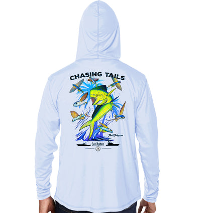 Men's Chasing Tails Mahi Pearl Grey Performance Hoodie