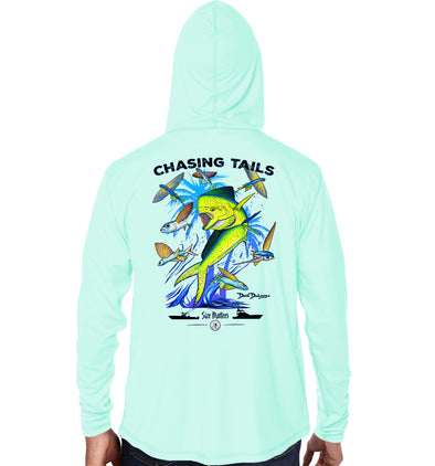 Men's Chasing Tails Mahi Seagrass Performance Hoodie