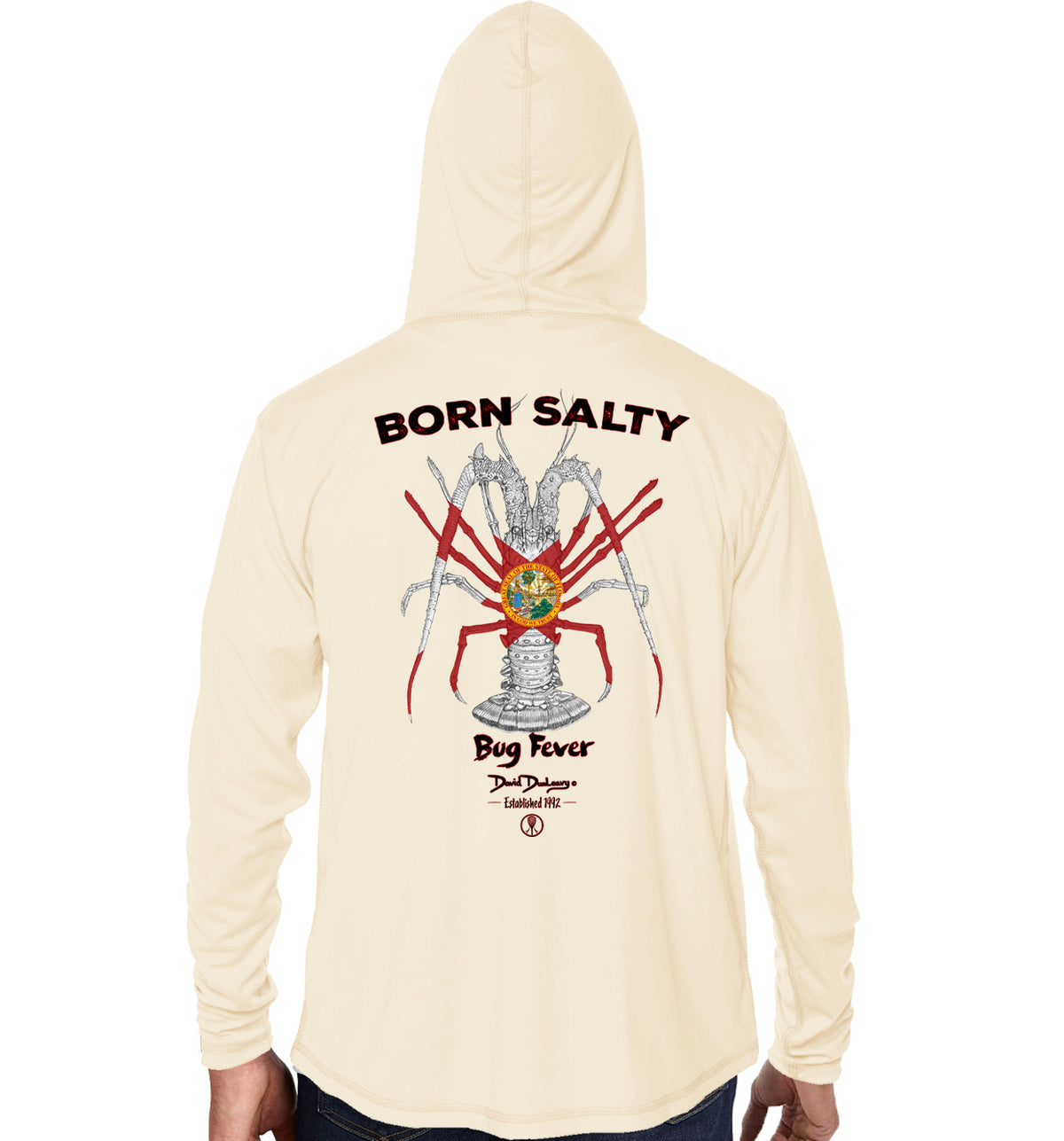 Men's Born Salty Bug Fever Sandbar Performance Hoodie