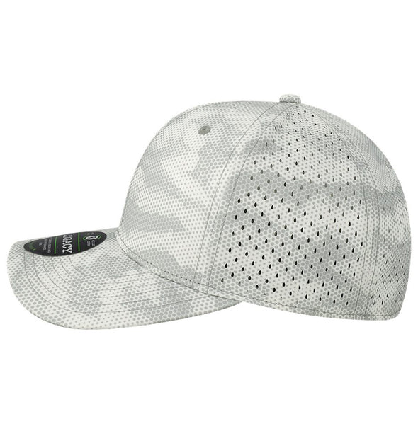 Flounder Deco Performance Grey Camo Dots Hat