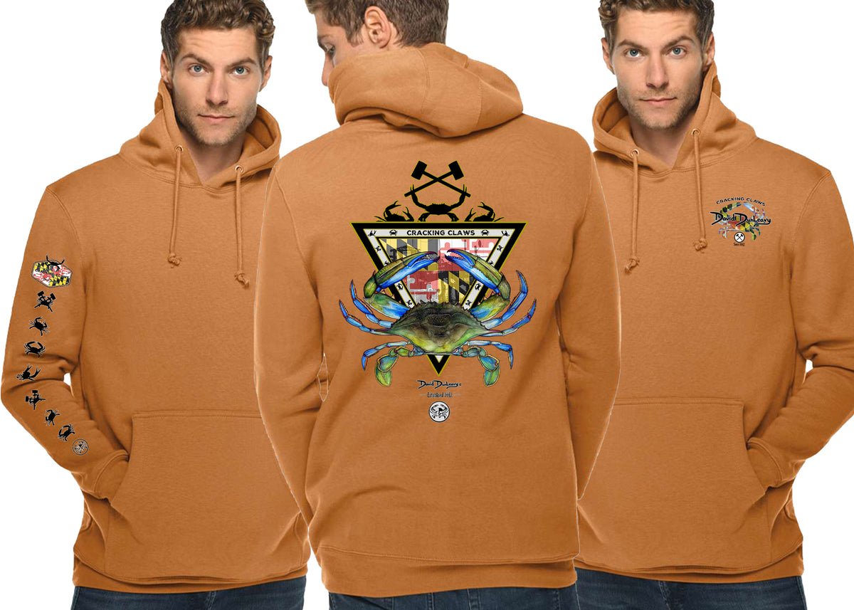 Men's Maryland Blue Crab Pullover Meerkat Hoodie
