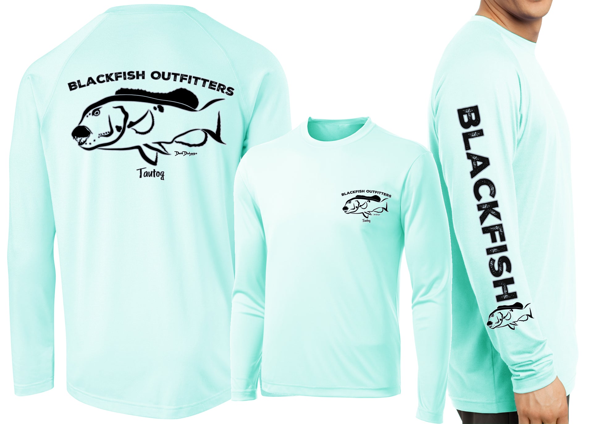 Men’s Performance Blackfish Deco Long Sleeve - Dunleavyapparel