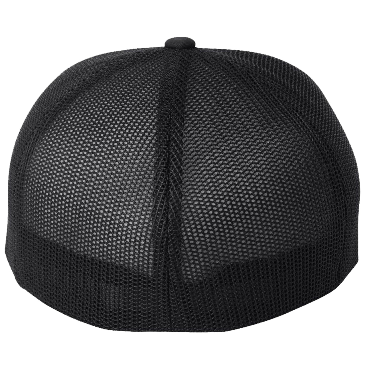 Bluefin Tuna 6 Panel Trucker Flexfit Black White Black Hat