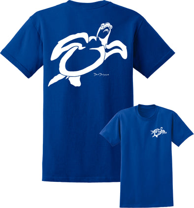 Men's Turtle Deco Short Sleeve Cotton T-Shirt - Dunleavyapparel