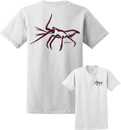 Men's Lobster Deco Short Sleeve Cotton T-Shirt - Dunleavyapparel