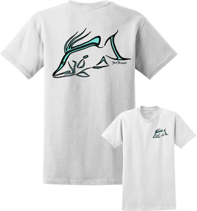 Men's Hogfish Deco Short Sleeve Cotton T-Shirt - Dunleavyapparel