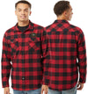 Men’s Sheepshead Flannel Shirt Red Black