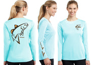 Women’s Performance Classic Redfish Deco Long Sleeve - Dunleavyapparel