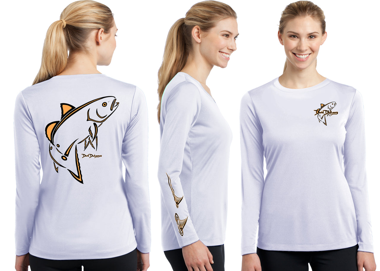 Women’s Performance Classic Redfish Deco Long Sleeve - Dunleavyapparel