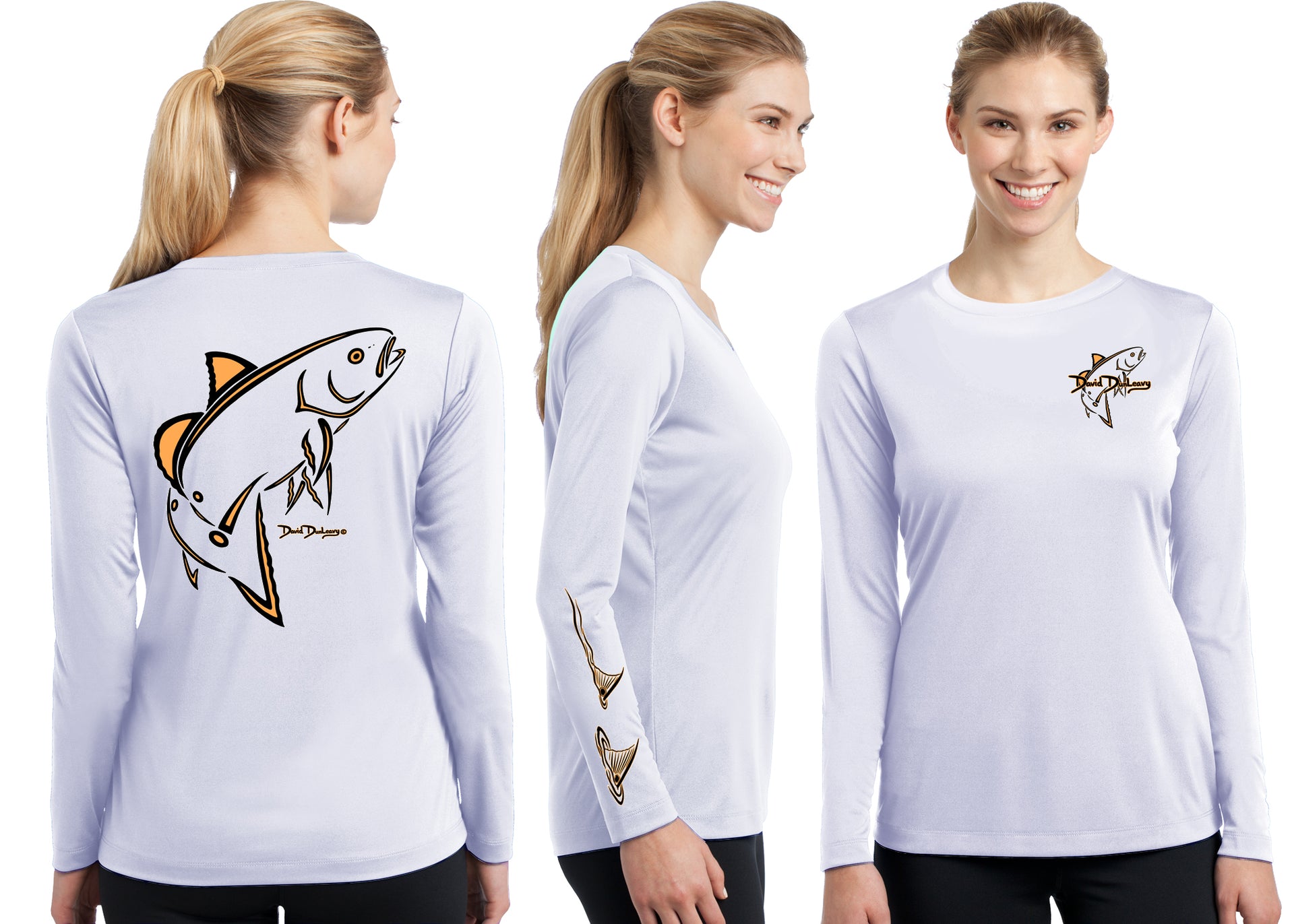 Women’s Performance Classic Redfish Deco Long Sleeve - Dunleavyapparel