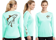 Women’s Performance Classic Redfish Deco Long Sleeve - Dunleavyapparel