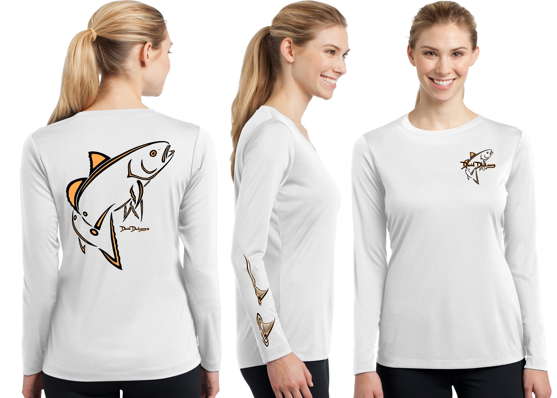 Women’s Performance Classic Redfish Deco Long Sleeve - Dunleavyapparel