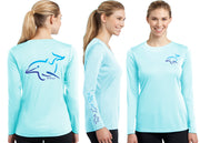 Women’s Performance Dolphin Deco Long Sleeve - Dunleavyapparel