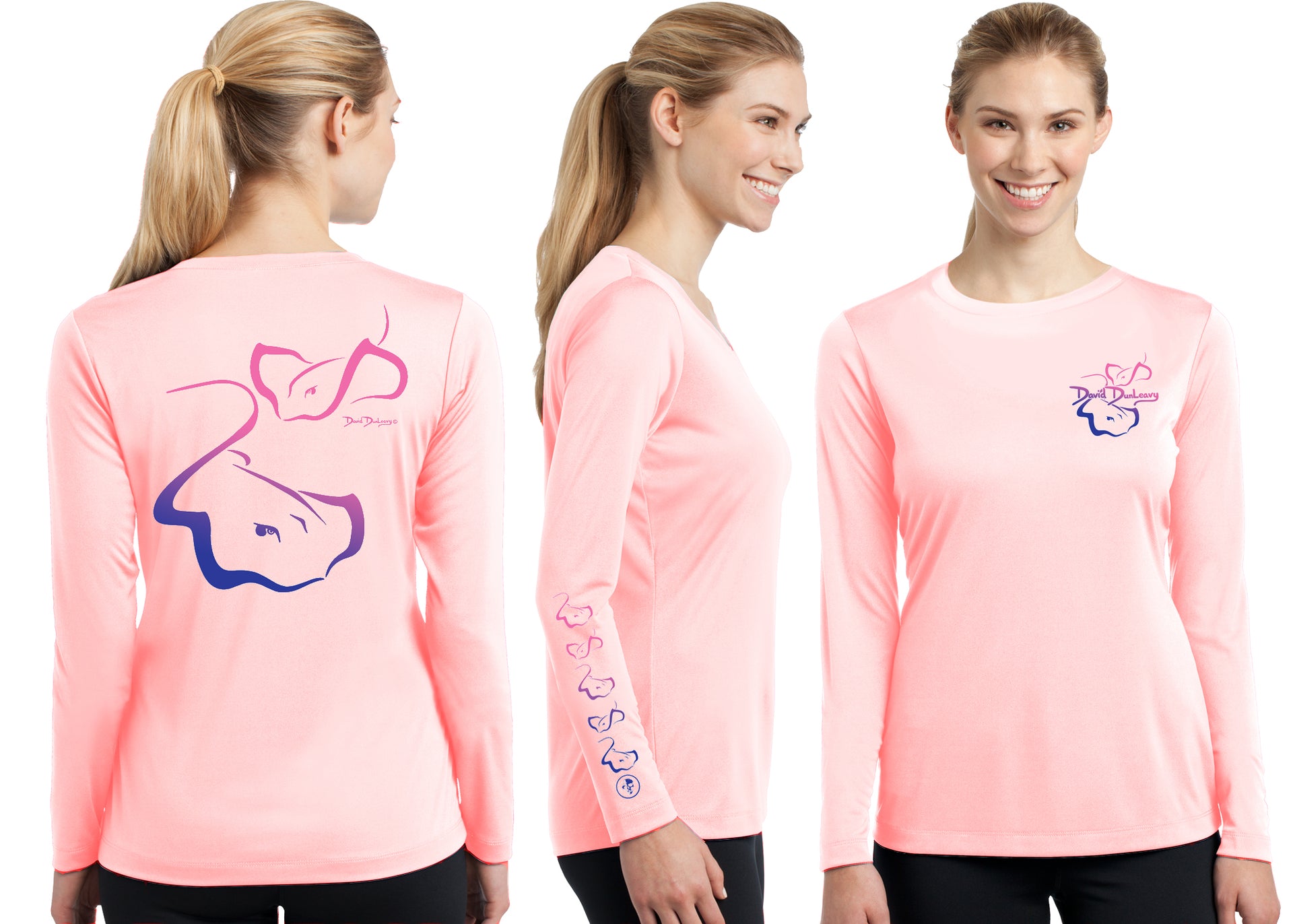 Women’s Performance Stingrays Deco Long Sleeve - Dunleavyapparel