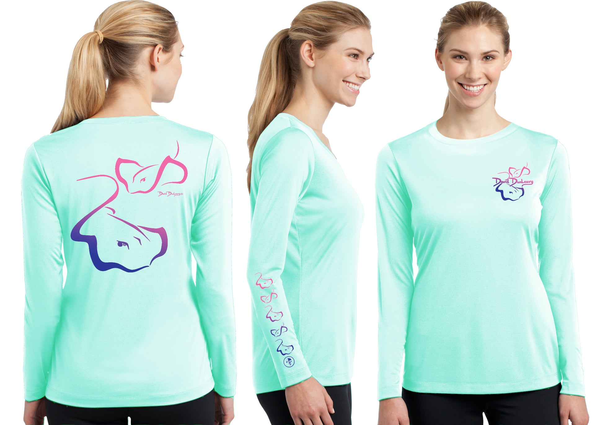 Women’s Performance Stingrays Deco Long Sleeve - Dunleavyapparel