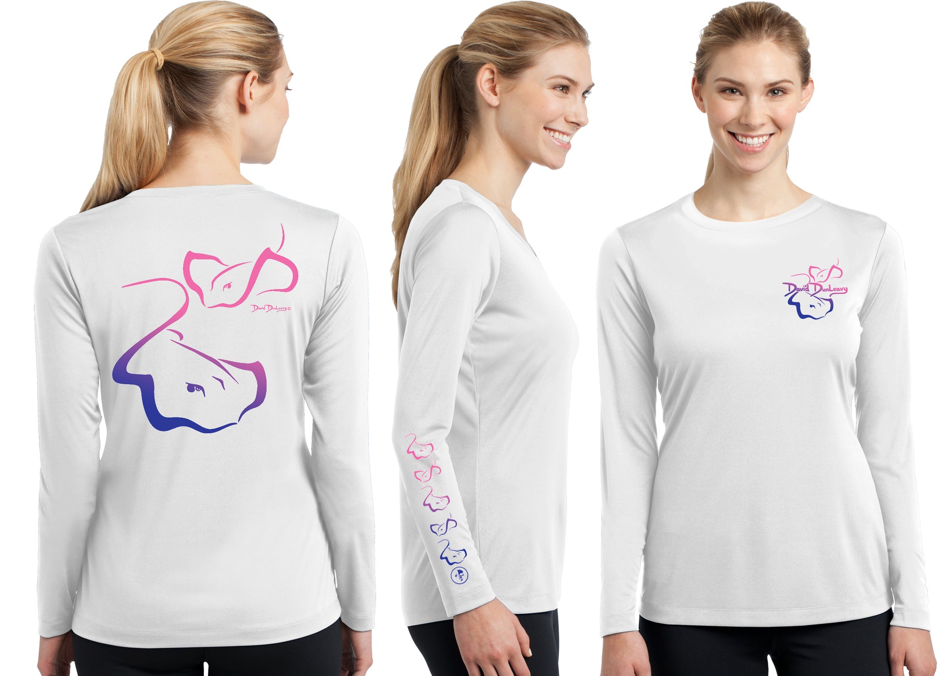 Women’s Performance Stingrays Deco Long Sleeve - Dunleavyapparel