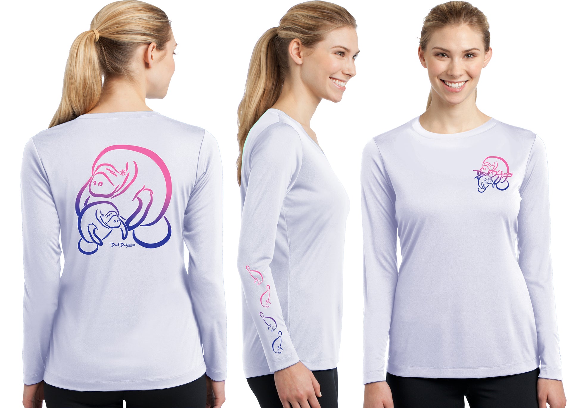 Women’s Performance Manatee Deco Long Sleeve - Dunleavyapparel