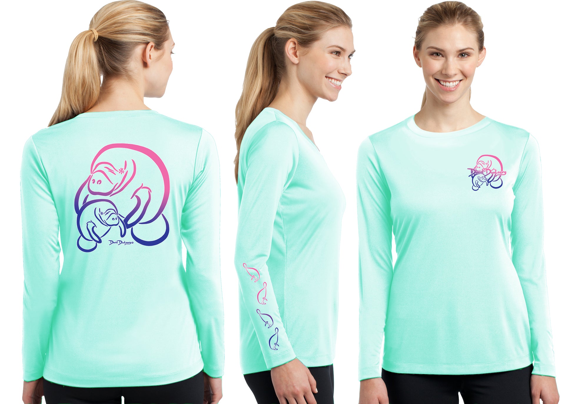 Women’s Performance Manatee Deco Long Sleeve - Dunleavyapparel