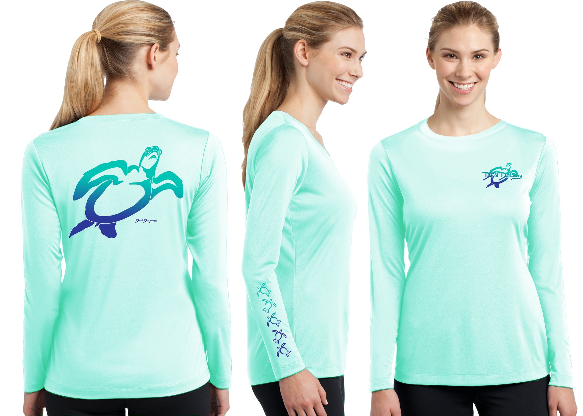 Women’s Performance Turtle Deco Long Sleeve - Dunleavyapparel