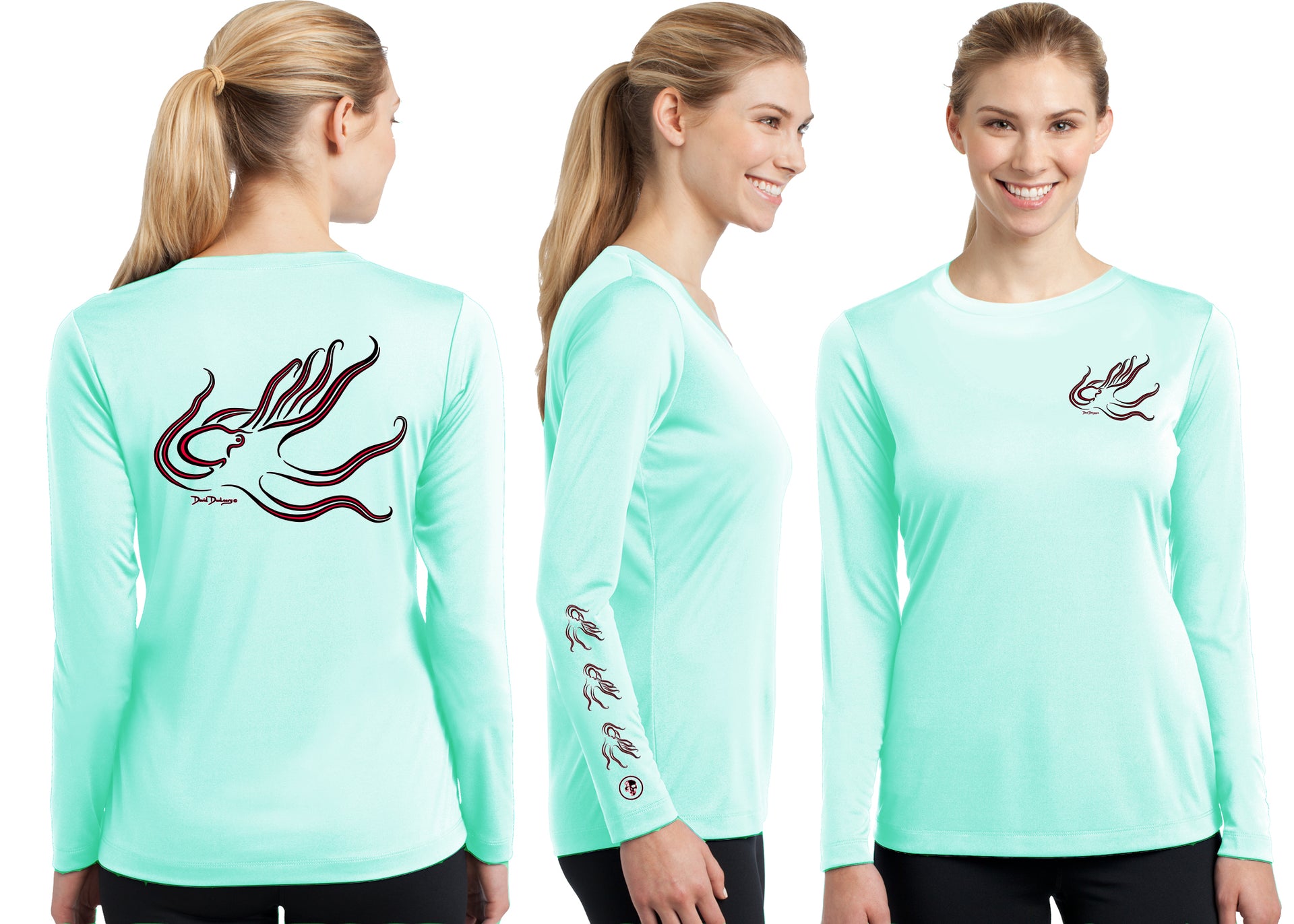 Women’s Performance Octopus Deco Long Sleeve - Dunleavyapparel