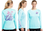 Women’s Performance Tuna & Flying Fish Deco Long Sleeve - Dunleavyapparel