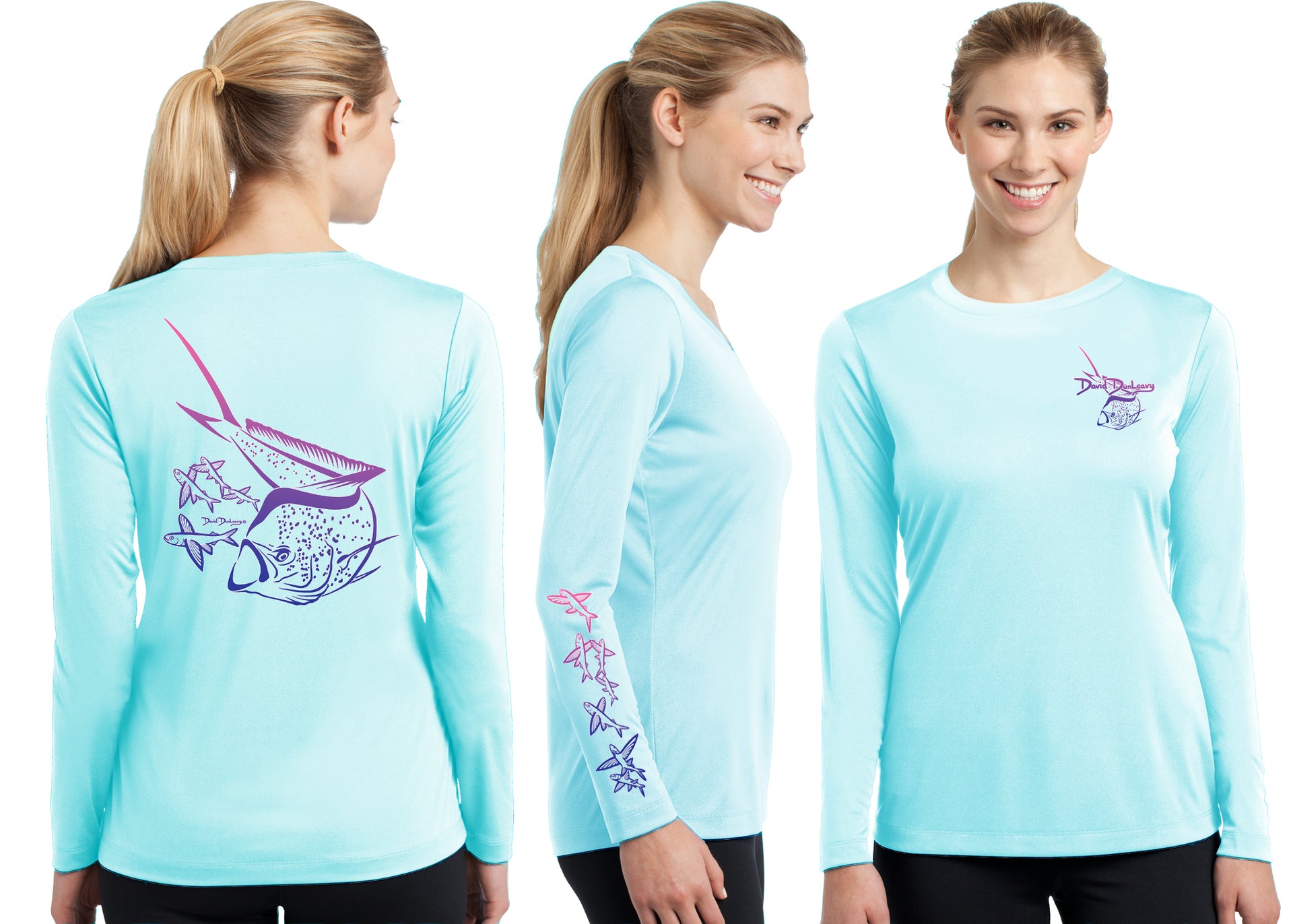 Women’s Performance Mahi Mahi Deco Long Sleeve - Dunleavyapparel