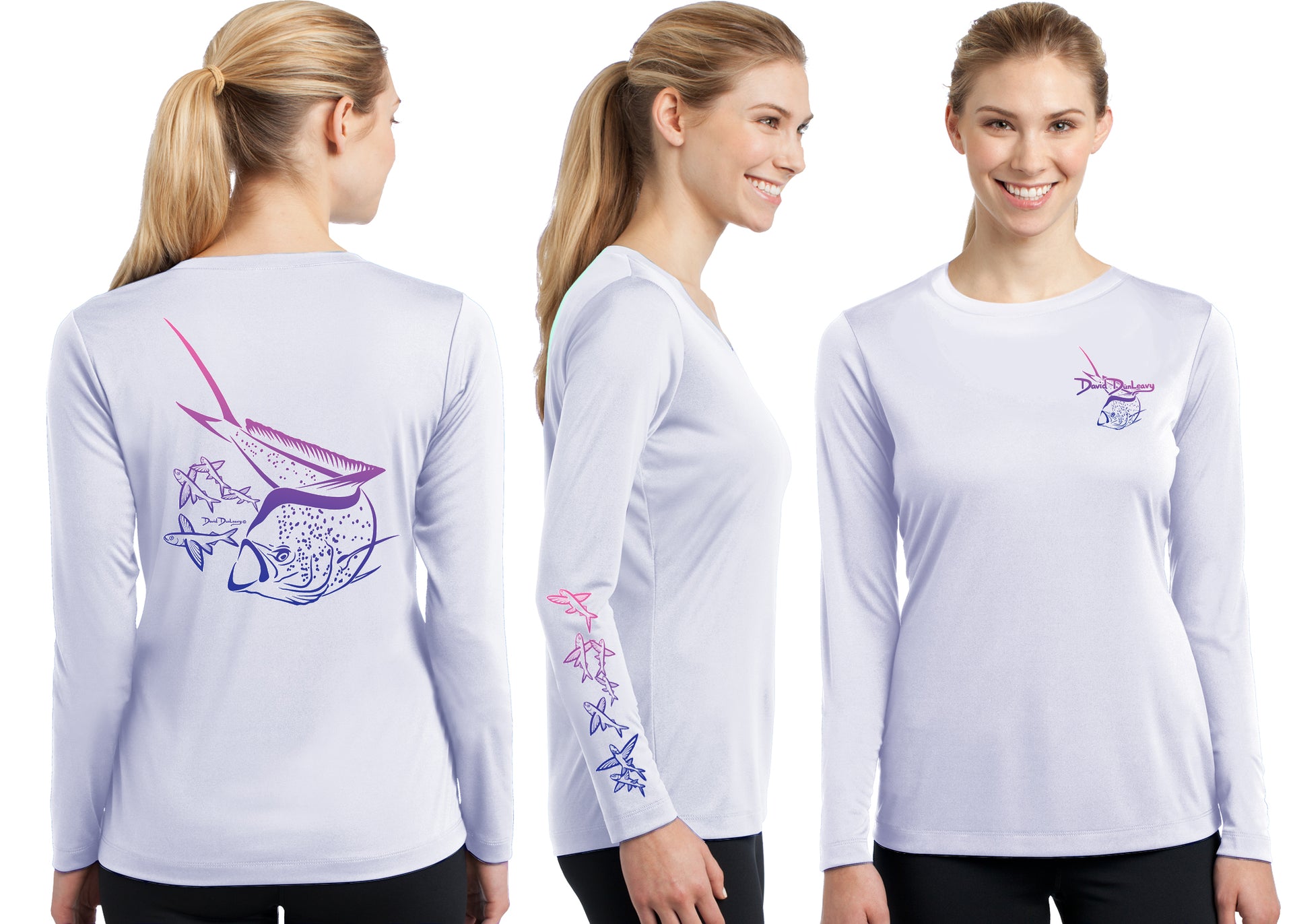 Women’s Performance Mahi Mahi Deco Long Sleeve - Dunleavyapparel