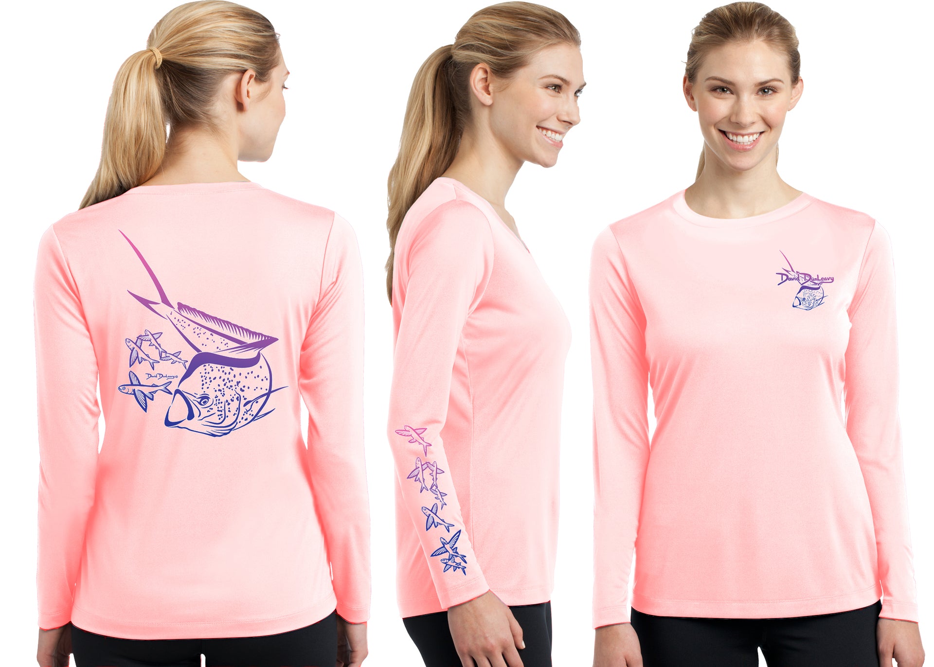 Women’s Performance Mahi Mahi Deco Long Sleeve - Dunleavyapparel