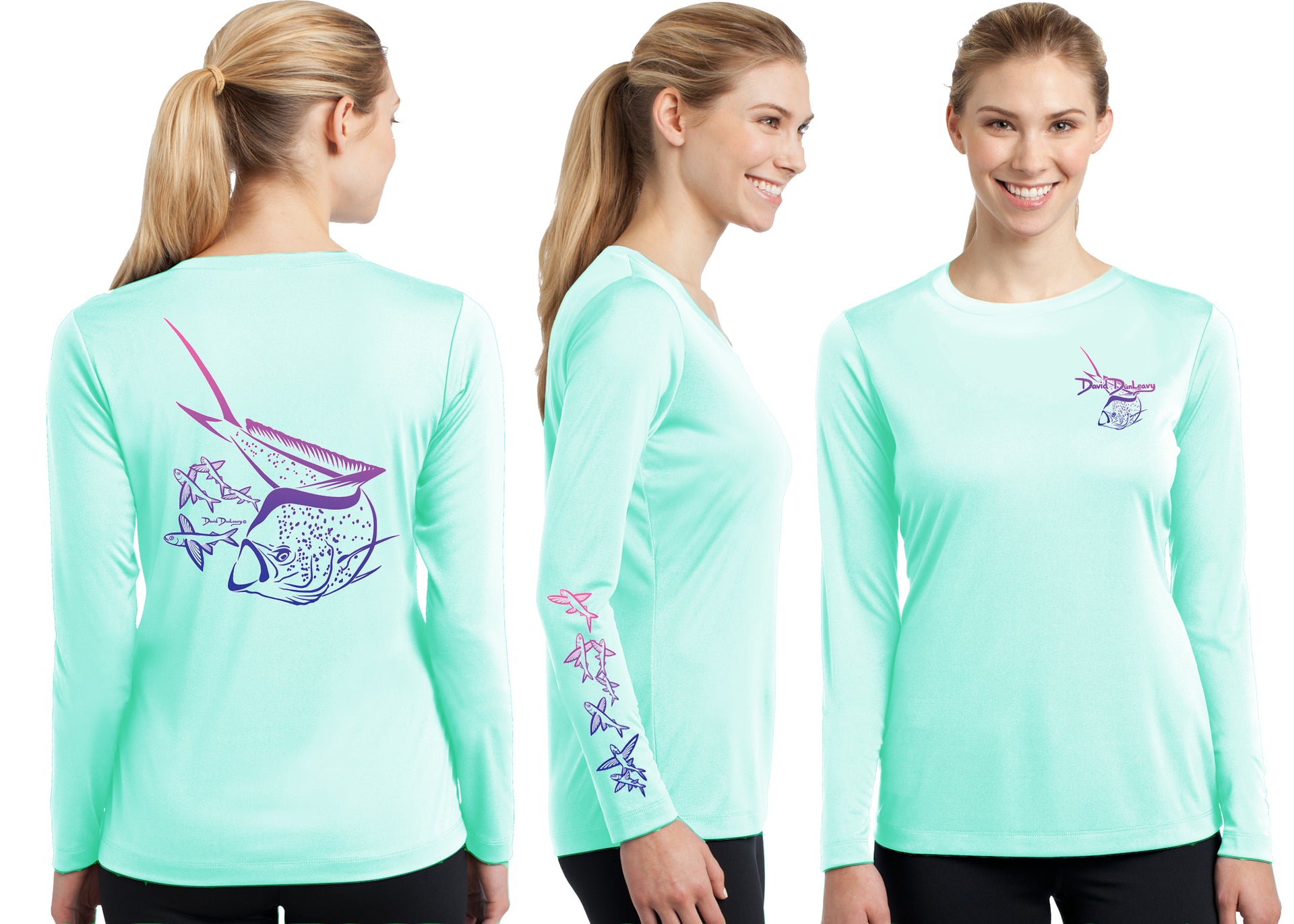 Women’s Performance Mahi Mahi Deco Long Sleeve - Dunleavyapparel