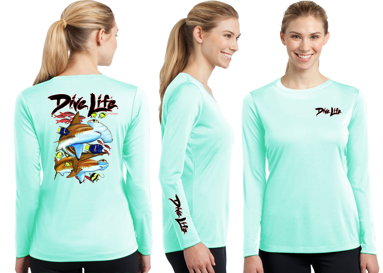 Women’s Performance Dive Life Hammer Time Long Sleeve - Dunleavyapparel