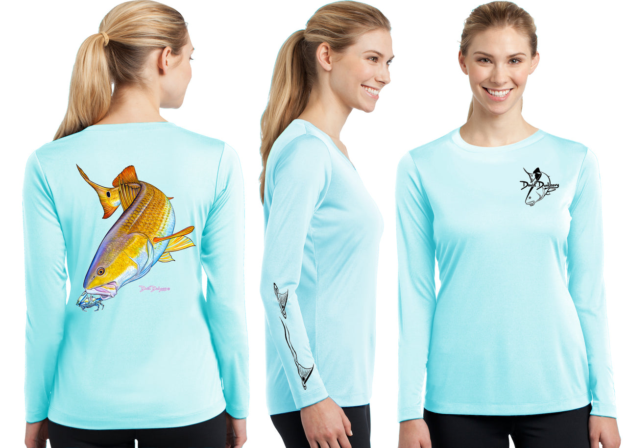 Women’s Performance Redfish Long Sleeve - Dunleavyapparel