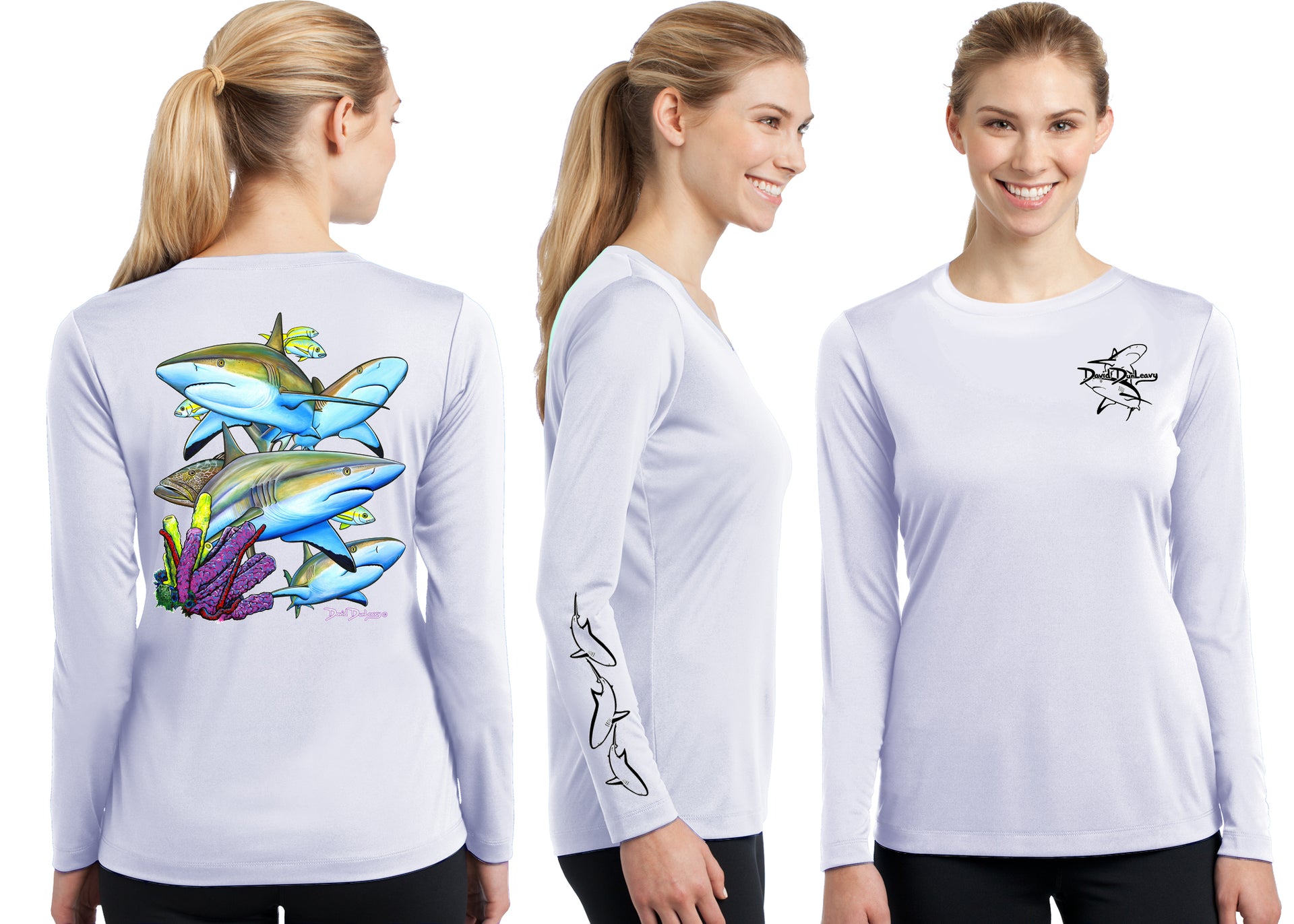 Women’s Performance Caribbean Reef Sharks Long Sleeve - Dunleavyapparel