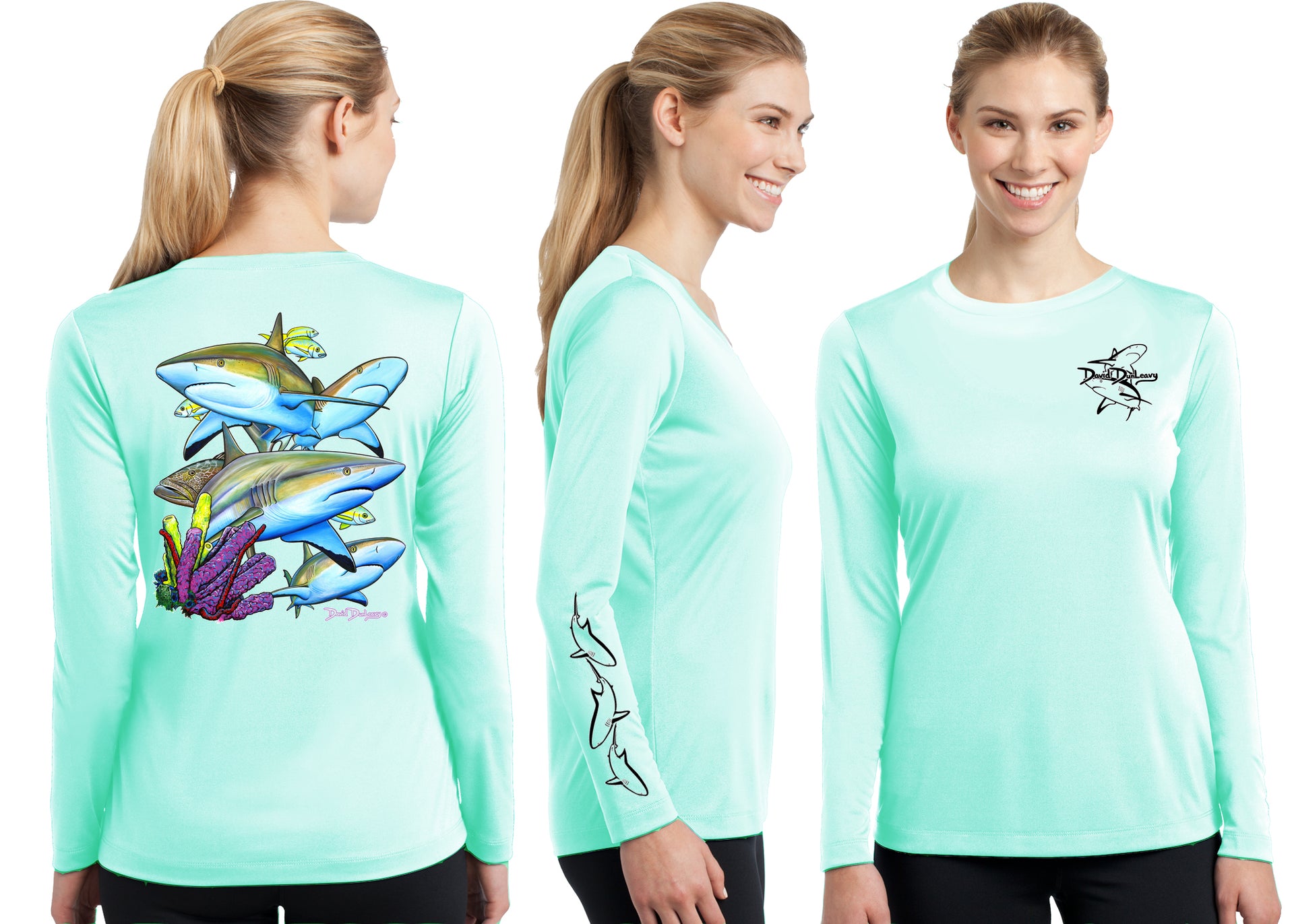 Women’s Performance Caribbean Reef Sharks Long Sleeve - Dunleavyapparel