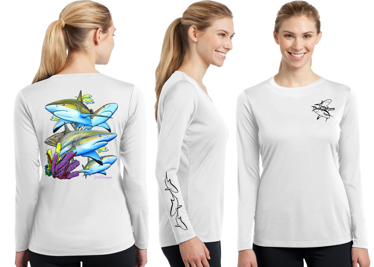 Women’s Performance Caribbean Reef Sharks Long Sleeve - Dunleavyapparel