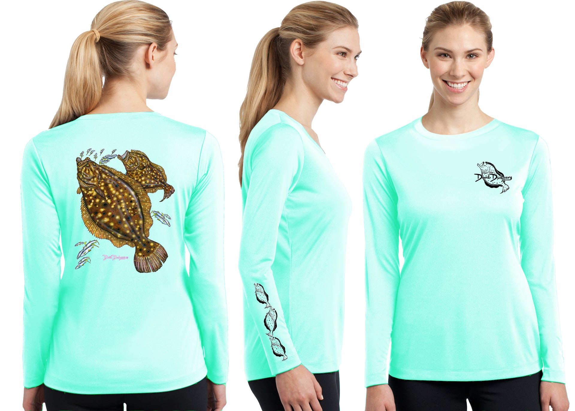 Women’s Performance Flounder Long Sleeve - Dunleavyapparel