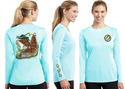 Women’s Performance Flounder Reef Long Sleeve - Dunleavyapparel