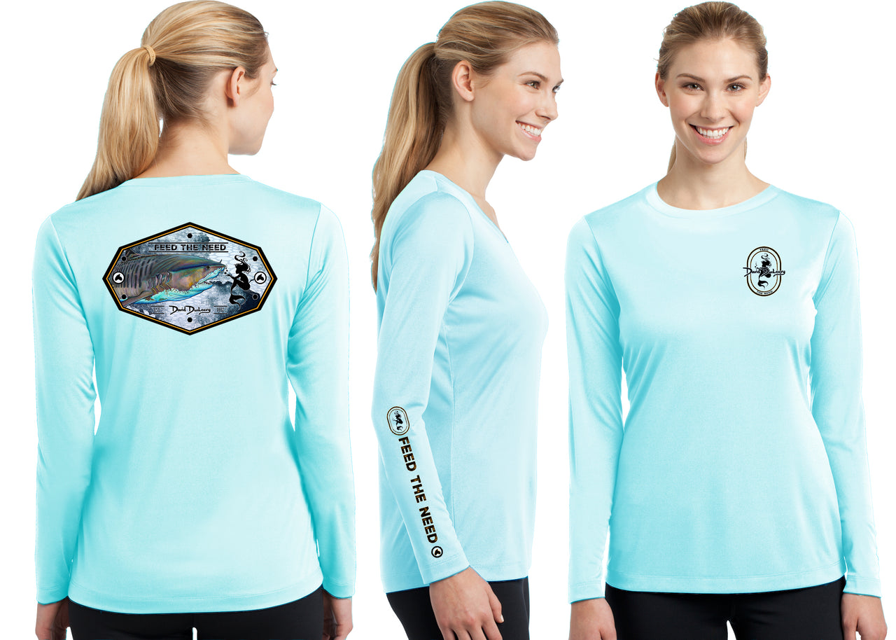 Women’s Performance Tiger Shark & Mermaid Long Sleeve