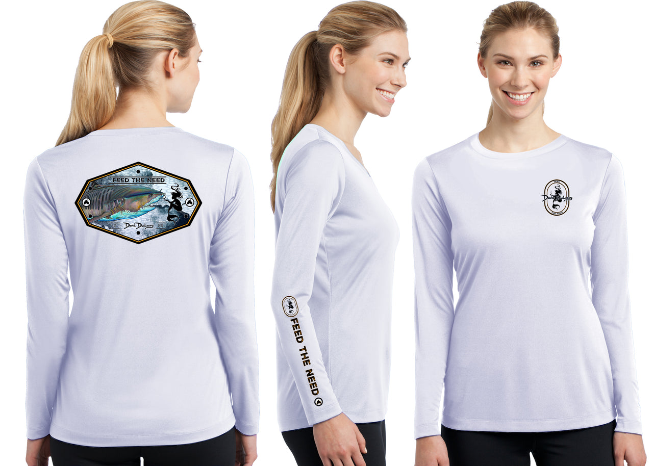 Women’s Performance Tiger Shark & Mermaid Long Sleeve