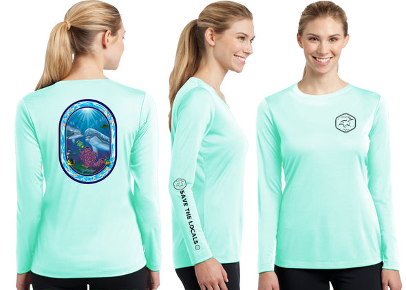Women’s Performance Save The Locals Dolphins Long Sleeve