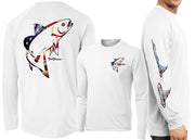 Men’s Performance Redfish Deco USA Long Sleeve - Dunleavyapparel