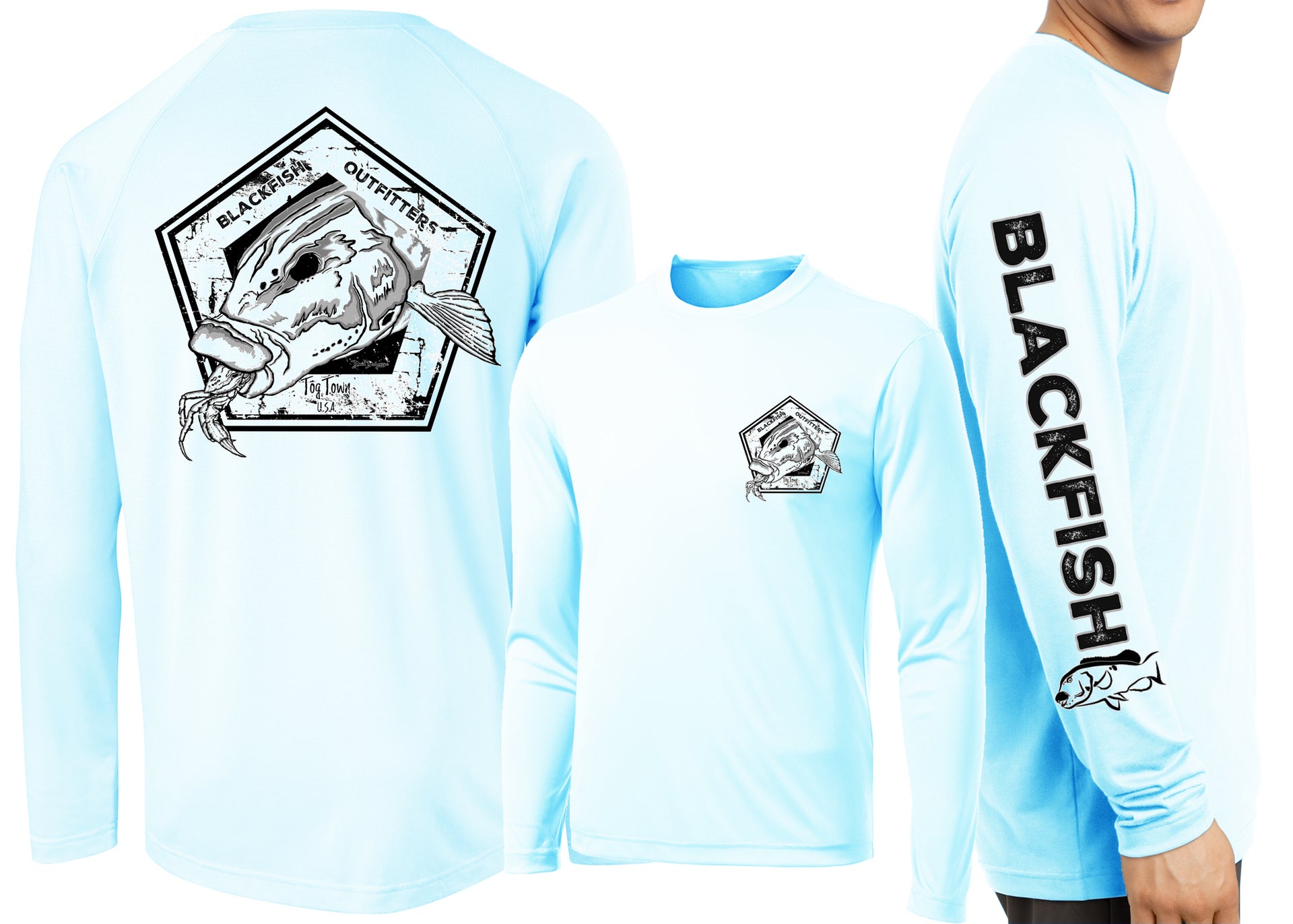 Men’s Performance Blackfish Outfitters Long Sleeve - Dunleavyapparel