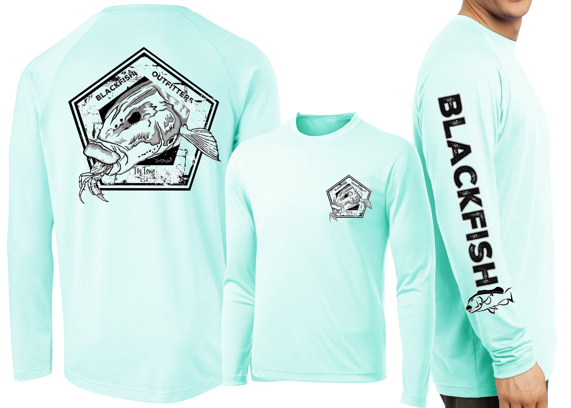 Men’s Performance Blackfish Outfitters Long Sleeve - Dunleavyapparel