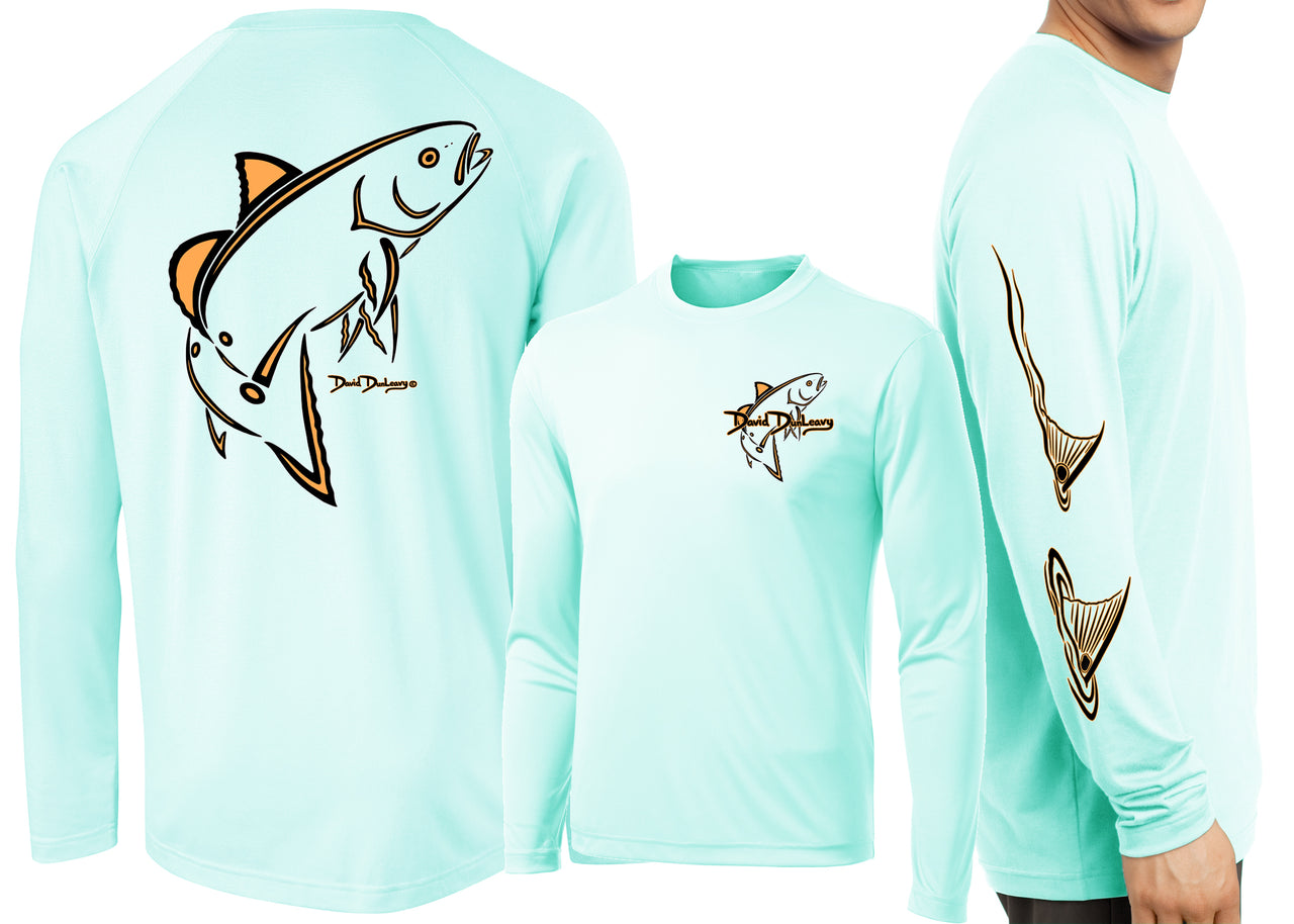 Men’s Performance Classic Redfish Deco Long Sleeve - Dunleavyapparel