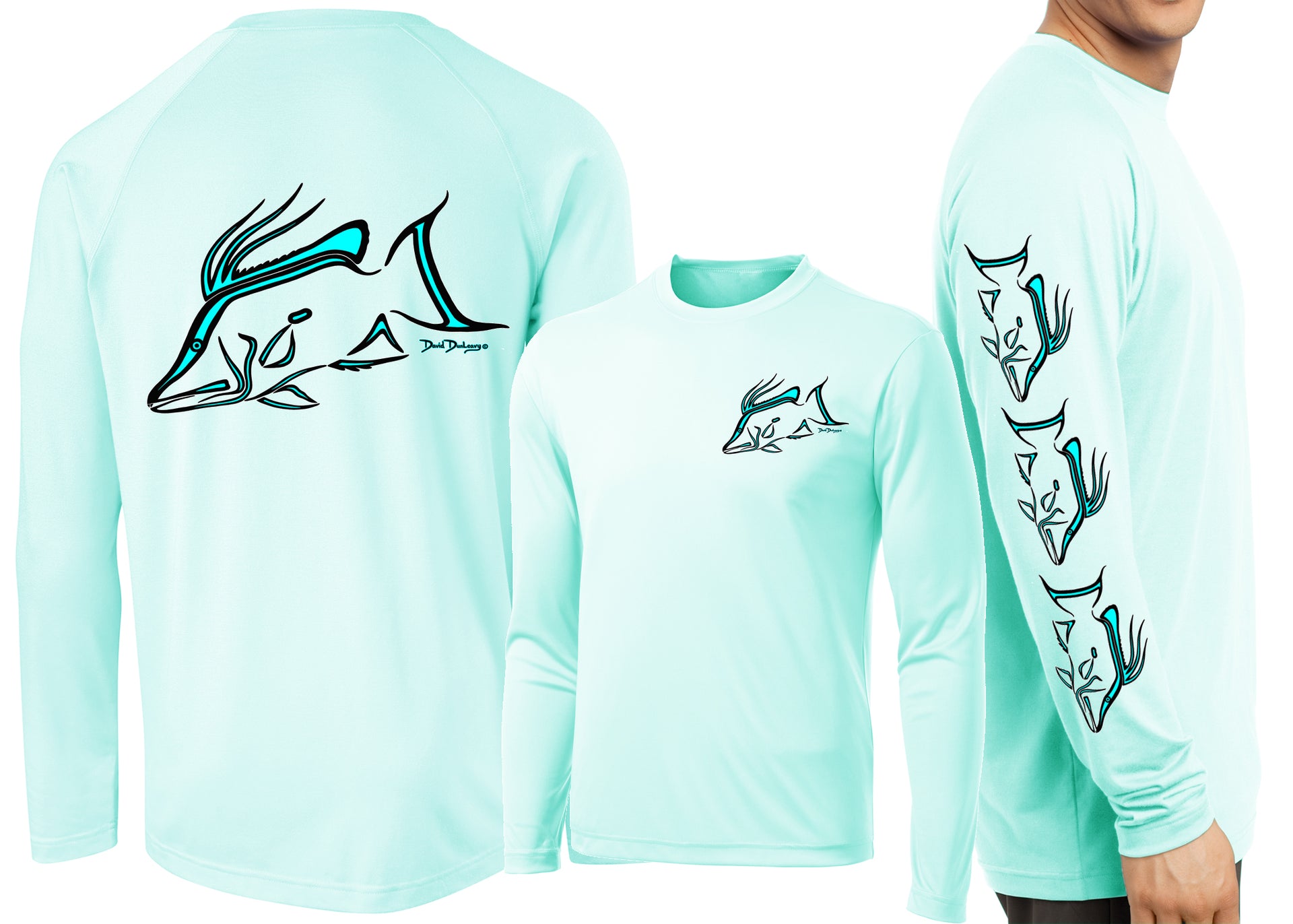 Men’s Performance Hogfish Deco Long Sleeve - Dunleavyapparel