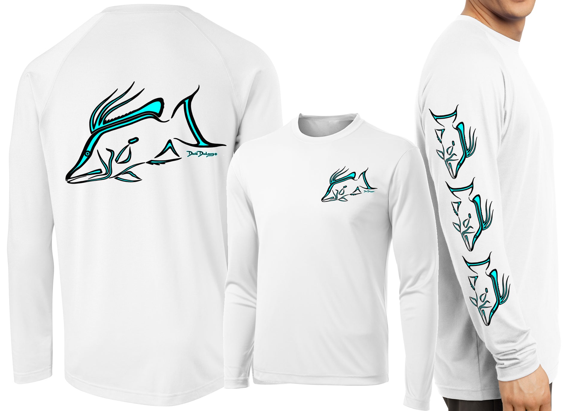 Men’s Performance Hogfish Deco Long Sleeve - Dunleavyapparel