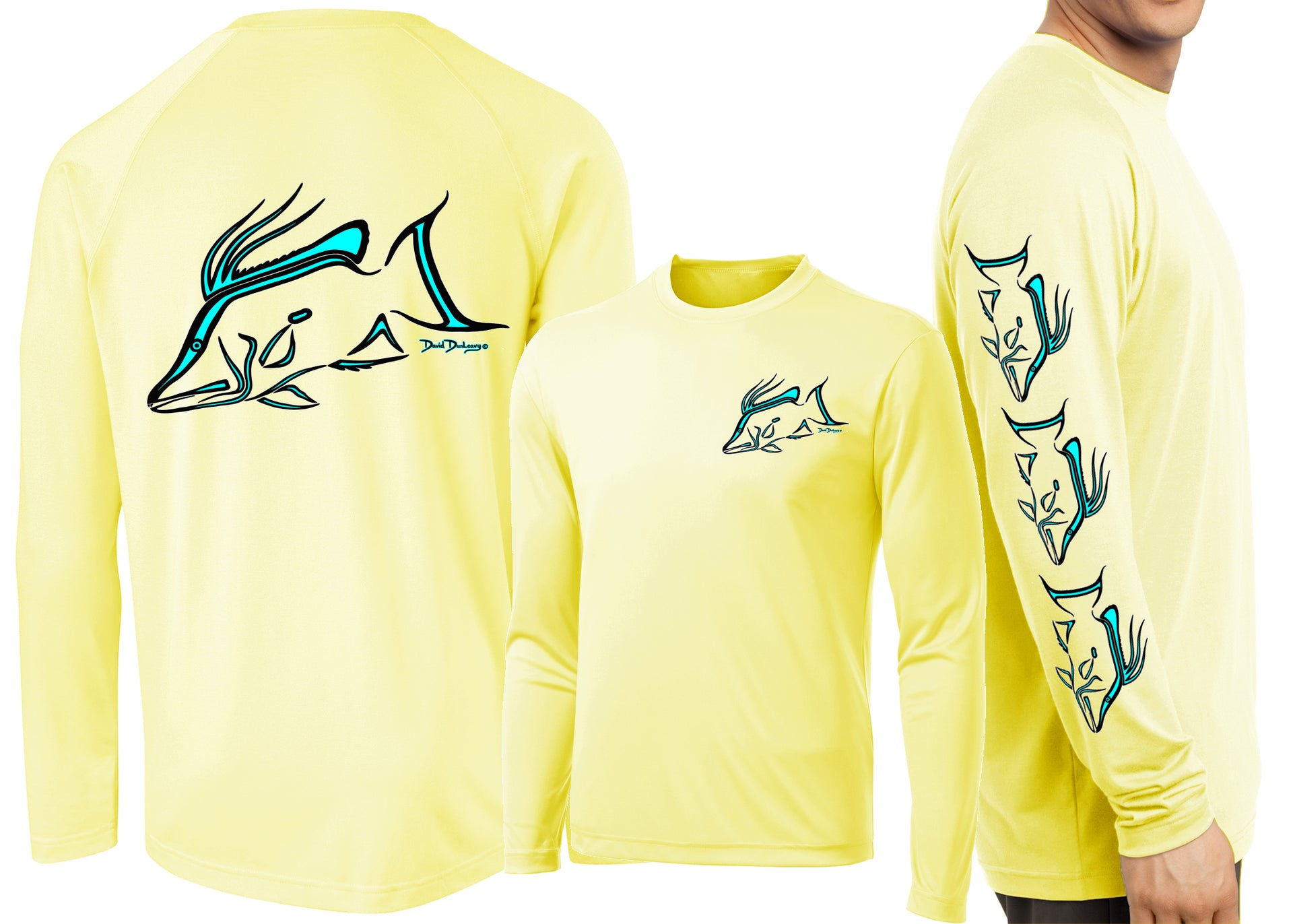 Men’s Performance Hogfish Deco Long Sleeve - Dunleavyapparel