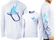 Men’s Performance Whale Shark Deco Long Sleeve - Dunleavyapparel