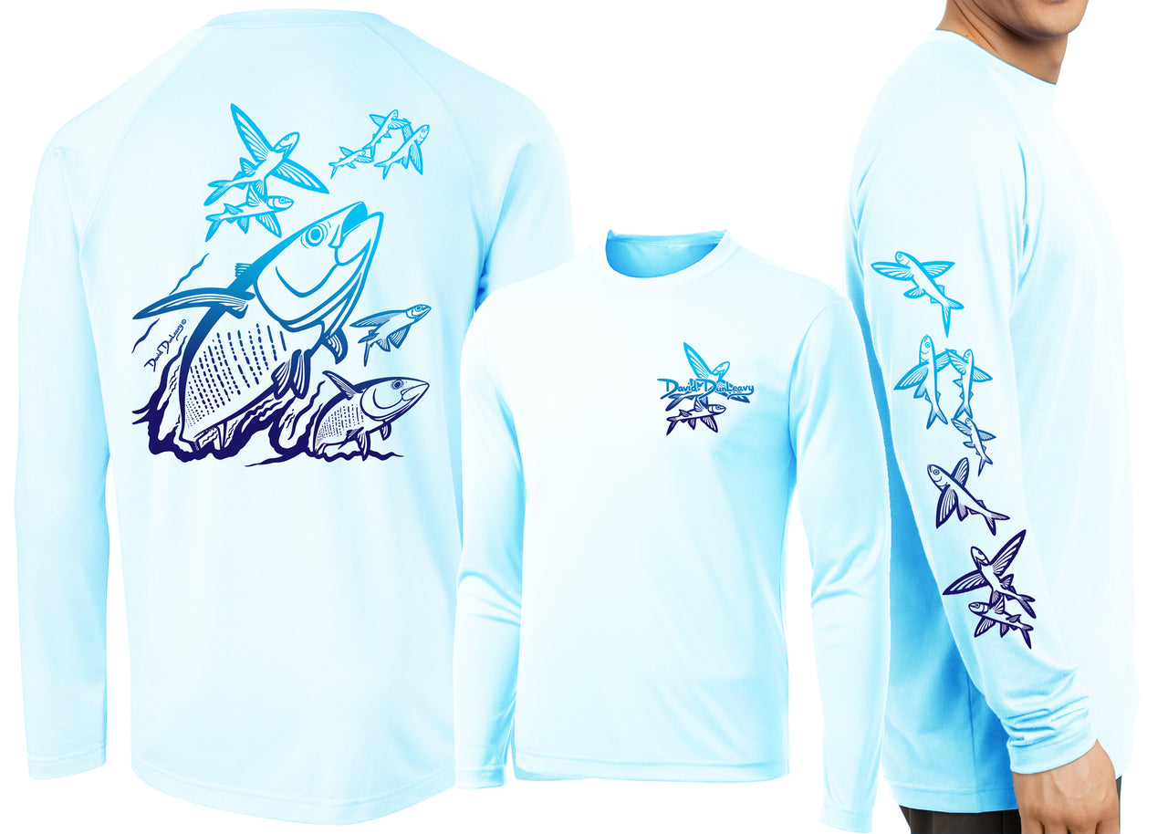 Men’s Performance Tuna & Flying Fish Deco Long Sleeve - Dunleavyapparel