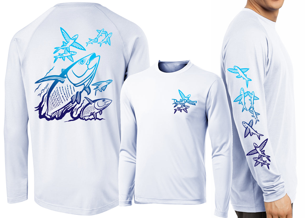 Men’s Performance Tuna & Flying Fish Deco Long Sleeve - Dunleavyapparel