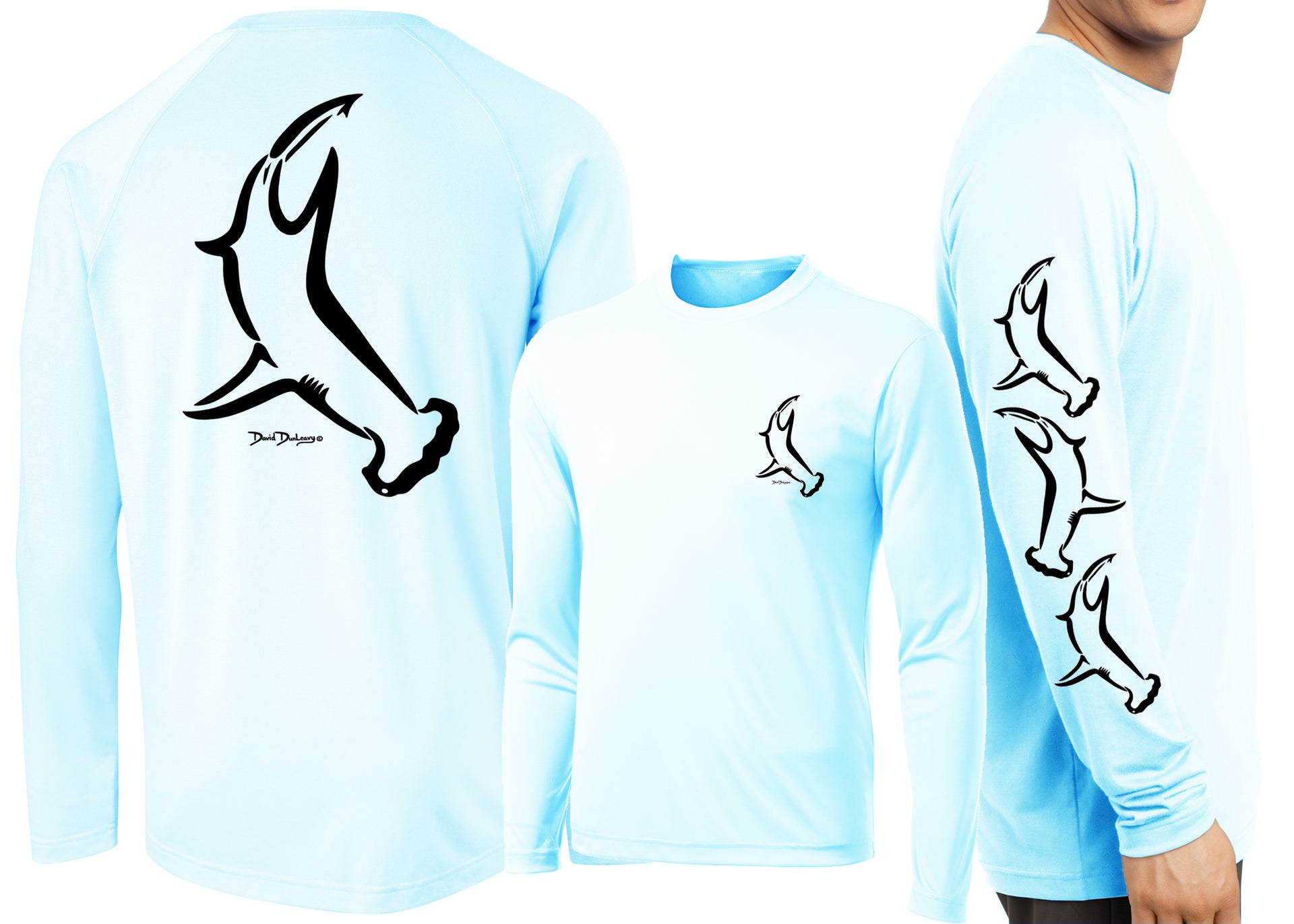 Men’s Performance Hammerhead Dive Deco Long Sleeve - Dunleavyapparel